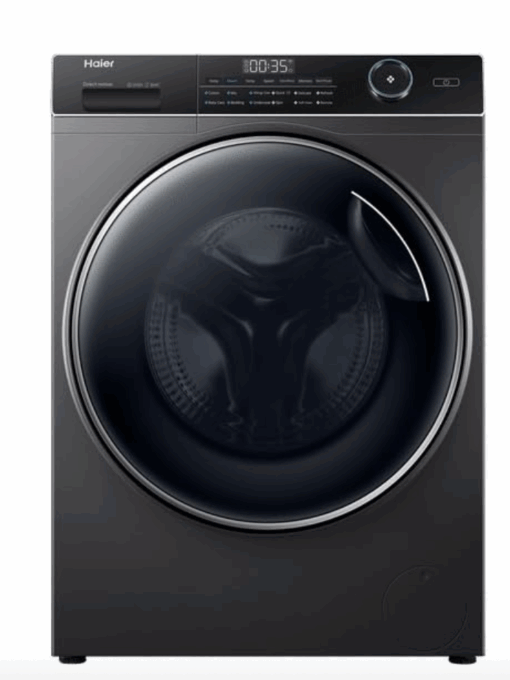 Haier 9 kg Fully Automatic Front Load Washing Machine with In-built Heater Black  (HW90-DM14959CBKU1)
